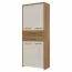 78 cm de large Armoire avec 4 portes, 6 casiers et 2 tiroirs | Couleur: Beige | Profondeur: 36 cm Abbildung