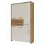 114 cm de large Armoire avec 5 portes, 12 casiers et 2 tiroirs | Couleur: Beige | Profondeur: 36 cm Abbildung