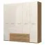 227 cm de large Armoire avec 5 portes, 8 casiers et 2 tiroirs | Couleur: Beige | Profondeur: 56 cm Abbildung