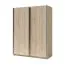 150 cm de large Armoire avec 5 casiers et 2 portes | Couleur: Chêne Abbildung