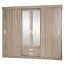 2 mètres de large Armoire avec 4 portes, 5 casiers et 2 tiroirs | Couleur: Chêne Sonoma | Profondeur: 62 cm Abbildung