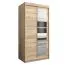100 cm de large Armoire à portes coulissantes avec 2 portes | 5 casiers | 2 tringles à vêtements | Couleur : Chêne Sonoma Abbildung