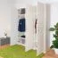 191 cm de large Armoire avec 3 portes | Couleur: Ivoire Abbildung