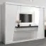 250 cm de large Armoire à portes coulissantes avec 10 casiers et 3 portes | Couleur: Blanc | Laminée Abbildung