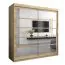 200 cm de large Armoire à portes coulissantes avec 2 portes | 10 casiers | 2 tringles à vêtements | Couleur: Chêne Sonoma Abbildung
