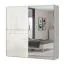 Chambre à coucher - Armoire avec mirroir, Couleur: Beige / Beige brillant - 224 x 230 x 61 cm (H x L x P) Abbildung