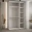 Armoire Mina | Portes miroir coulissantes | Blanc et chêne | Grand espace de rangement | 235,2 x 150 x 60 cm