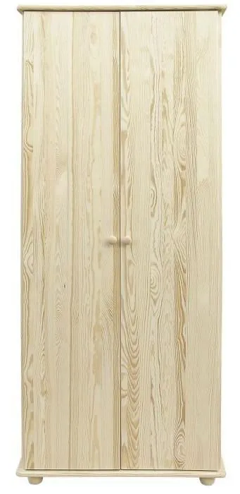 Pin-Armoire Top Qualité Bois massif Naturel 195x84x59 cm Abbildung