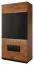 Chambre à coucher - Armoire, Couleur: Noix / Noir, massif partiel - Dimensions: 210 x 102 x 62 cm (H x L x P) Abbildung