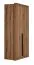 1 mètre de large Armoire avec 2 portes et 2 tiroirs | Couleur : Chêne | Profondeur : 56 cm Abbildung