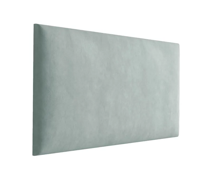 Panneaux rembourrés, lot de 10, Couleur : Vert clair, Revêtement : Velours, dimensions : 70 x 30 cm
