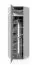 Armoire d’angle élégante Zapopan 63 | 6 compartiments | Graphite | 225 x 70 x 70 cm | Fonction push-to-open