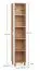 Armoire beige réversible | 5 compartiments | Fonction Soft-Close | 39 x 38 x 194 cm | Poignée blanche