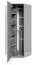 Armoire d'angle / Cachemire / 1 porte battante / 2 tringles à vêtements / 5 compartiments / Fonction push-to-open / 43 x 38 x 185 cm / Finition de haute qualité / 2 variantes de pieds