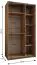 Armoire à portes coulissantes / Penderie / 6 compartiments / 245,5 x 140 x 64 cm / 2 tringles à vêtements / 2 portes coulissantes / 6 étagères / Soft-Close / Couleur : Blanc