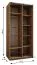 Penderie / Armoire à portes coulissantes / Couleur : Chêne Artisan / Soft-Close / Miroir / 6 compartiments / 2 tringles à vêtements / 2 portes coulissantes / 245,5 x 110 x 64 cm