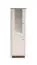 Vitrine / Étroite / Couleur : Cachemire / Chêne Windmill foncé / Fonction Soft-Close / Dimensions : 65 x 40 x 200 cm / 5 compartiments / Verre trempé transparent