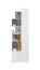 Étagère chambre ado Lede 04 | Gris / Blanc | 190 x 60 x 40 cm | Design moderne et pratique