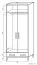 Armoire à portes battantes / armoire Alotau 11, couleur : chêne - Dimensions : 200 x 80 x 60 cm (H x L x P)