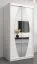 100 cm de large Armoire avec 5 casiers et 2 portes | Couleur : Blanc Abbildung