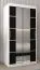 100 cm de large Armoire avec 5 casiers et 2 portes | Couleur : Blanc / Noir Abbildung