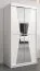 100 cm de large Armoire avec 5 casiers et 2 portes | Couleur : Blanc Abbildung