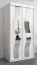 100 cm de large Armoire avec 5 casiers et 2 portes | Couleur : Blanc Abbildung