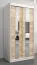 1 mètre de large Armoire avec 2 portes | Couleur : Chêne Sonoma / Blanc Abbildung