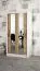 1 mètre de large Armoire avec 2 portes | Couleur : Chêne Sonoma / Blanc Abbildung