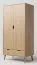 96 cm de large Armoire avec 2 portes | Couleur: Naturel Abbildung