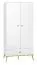 92 cm de large Armoire avec 2 portes | Couleur: Blanc Abbildung
