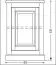 Commode Kilkis pin blanc antique 83 x 55 x 42 cm | Style moderne | Finition bois massif partiel