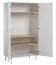 Armoire penderie Airin 04 blanche | 188 x 100 x 55 cm | Design moderne, rangements optimisés