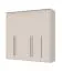 Armoire à cinq portes avec cadre Neiafu 41, couleur : cachemire, dimensions : 226 x 232 x 60 cm, trois tringles à vêtements, neuf étagères, système de fermeture en douceur