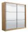 Armoire à portes coulissantes miroir | 2 portes | Chêne Artisan | 215,5 x 213 x 60 cm | 6 compartiments