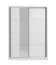 Armoire à portes coulissantes / Penderie / 1 porte miroir / Couleur : Blanc opaque / 2 tringles à vêtements / 5 compartiments / Dimensions : 155 x 60 x 215,5 cm / Chants ABS