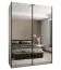 Penderie / Armoire à portes coulissantes / 2 portes coulissantes / 2 tringles à vêtements / 11 compartiments / 6 étagères /245,5 x 170 x 64 cm / Couleur : Blanc / Soft-Close
