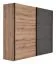 Armoire à portes coulissantes Sabadell 23 | Chêne & Gris | 222 x 269 x 64 cm | Design moderne