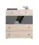 Commode ado Chiny 10 | chêne/gris | 95 x 90 x 40 cm | Design moderne et pratique