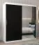 180 cm de large Armoire avec 10 casiers et 2 portes | Couleur: Blanc / Noir Abbildung