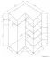 100 cm de large Armoire avec 2 portes | Couleur : Chêne Sonoma Abbildung