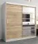 200 cm de large Armoire avec 10 casiers et 2 portes | Couleur: Chêne Sonoma / Blanc Abbildung