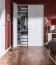 Armoire | 4 portes battantes | 3 tiroirs | 9 casiers | avec 3 tringles à vêtements | 180 cm de large | Couleur: Blanc Abbildung