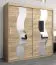 200 cm de large Armoire à portes coulissantes avec 2 portes | 10 casiers | 2 tringles à vêtements | Couleur: Chêne Sonoma Abbildung