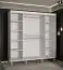Armoire avec deux barres de penderie Jotunheimen 45, couleur : blanc - dimensions : 208 x 180,5 x 62 cm (h x l x p)