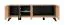 Meuble TV design Nordkapp 06 | Hickory Jackson & Noir | 4 compartiments | 52 x 160 x 45 cm