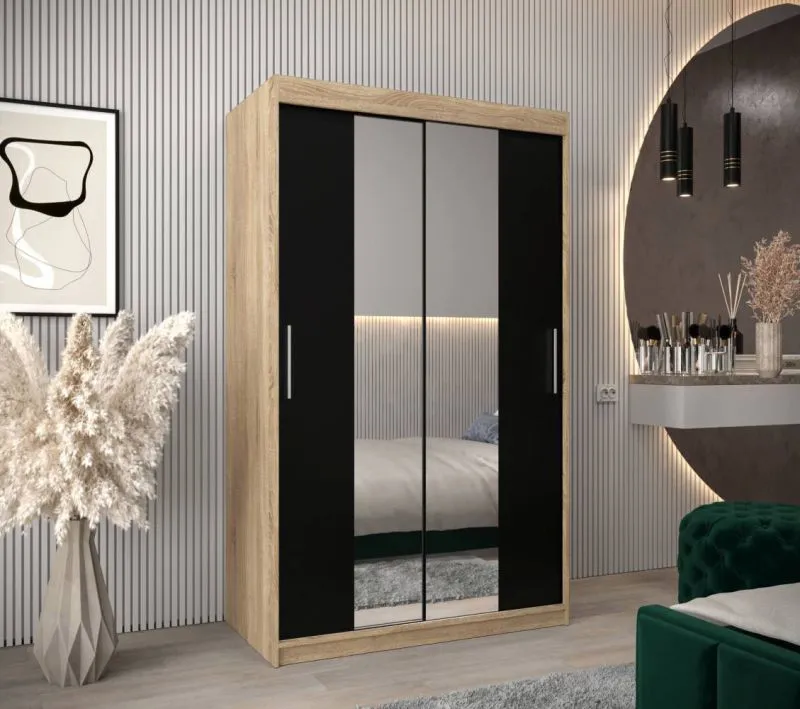 120 cm de large Armoire avec 5 casiers et 2 portes | Couleur: Chêne Sonoma  Abbildung