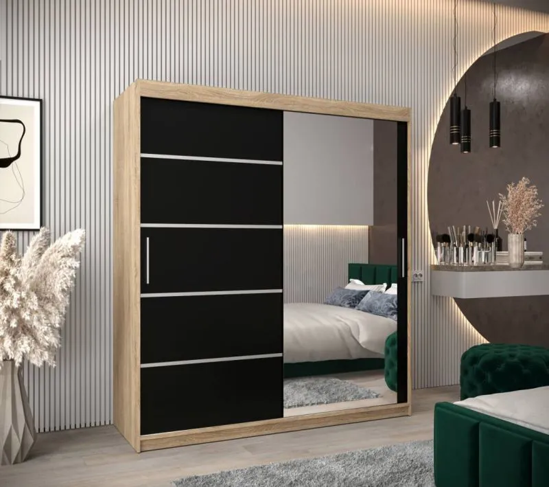 180 cm de large Armoire avec 10 casiers et 2 portes | Couleur: Chêne Sonoma Abbildung