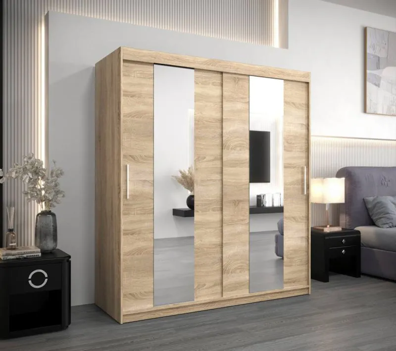 180 cm de large Armoire avec 2 portes | 10 casiers | Couleur: Chêne Sonoma Abbildung