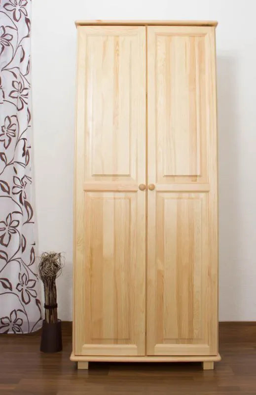 Bois massif-Armoire Pin, Couleur: Naturel 190x80x60 cm Abbildung